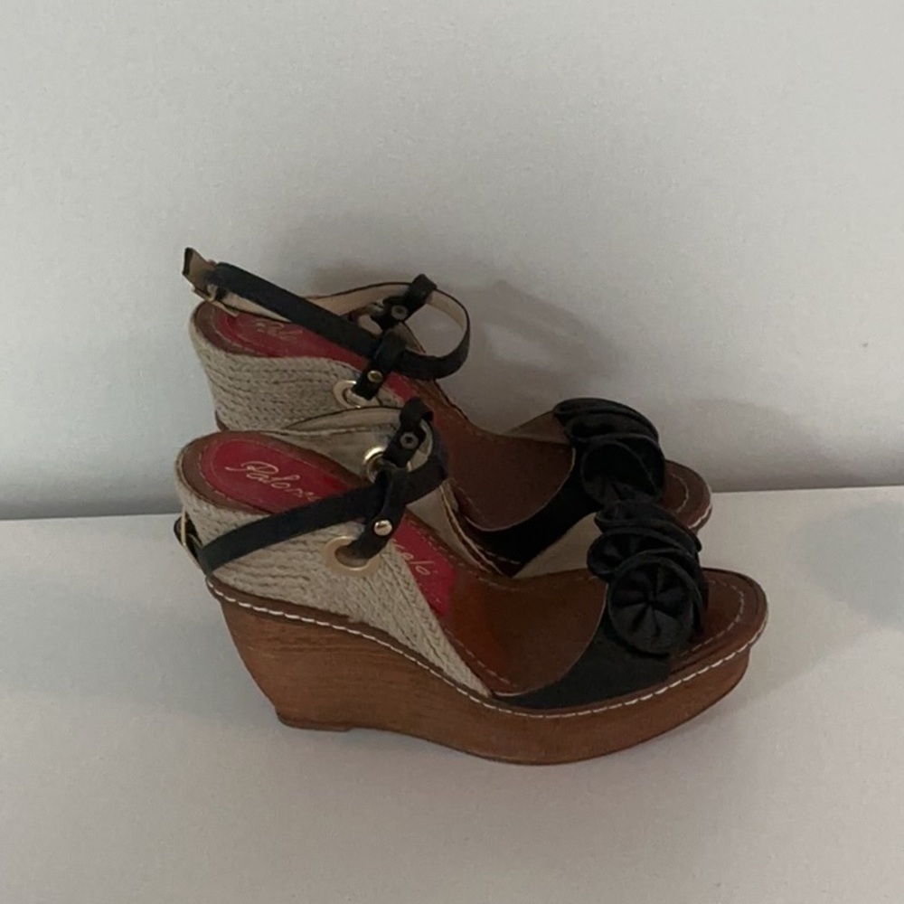 Paloma Barcelo leather Wedge Sandals